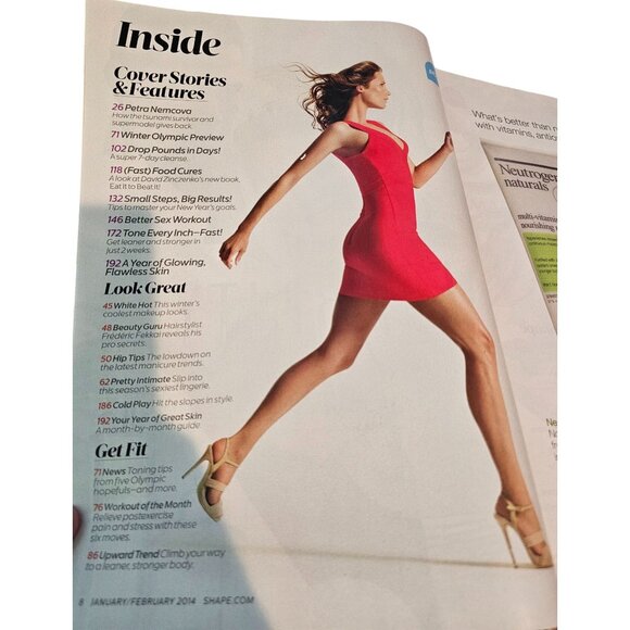 Shape Magazine Jan Feb 2014 Petra Nemcova Weight Loss Workouts Recipes Health - Picture 7 of 8